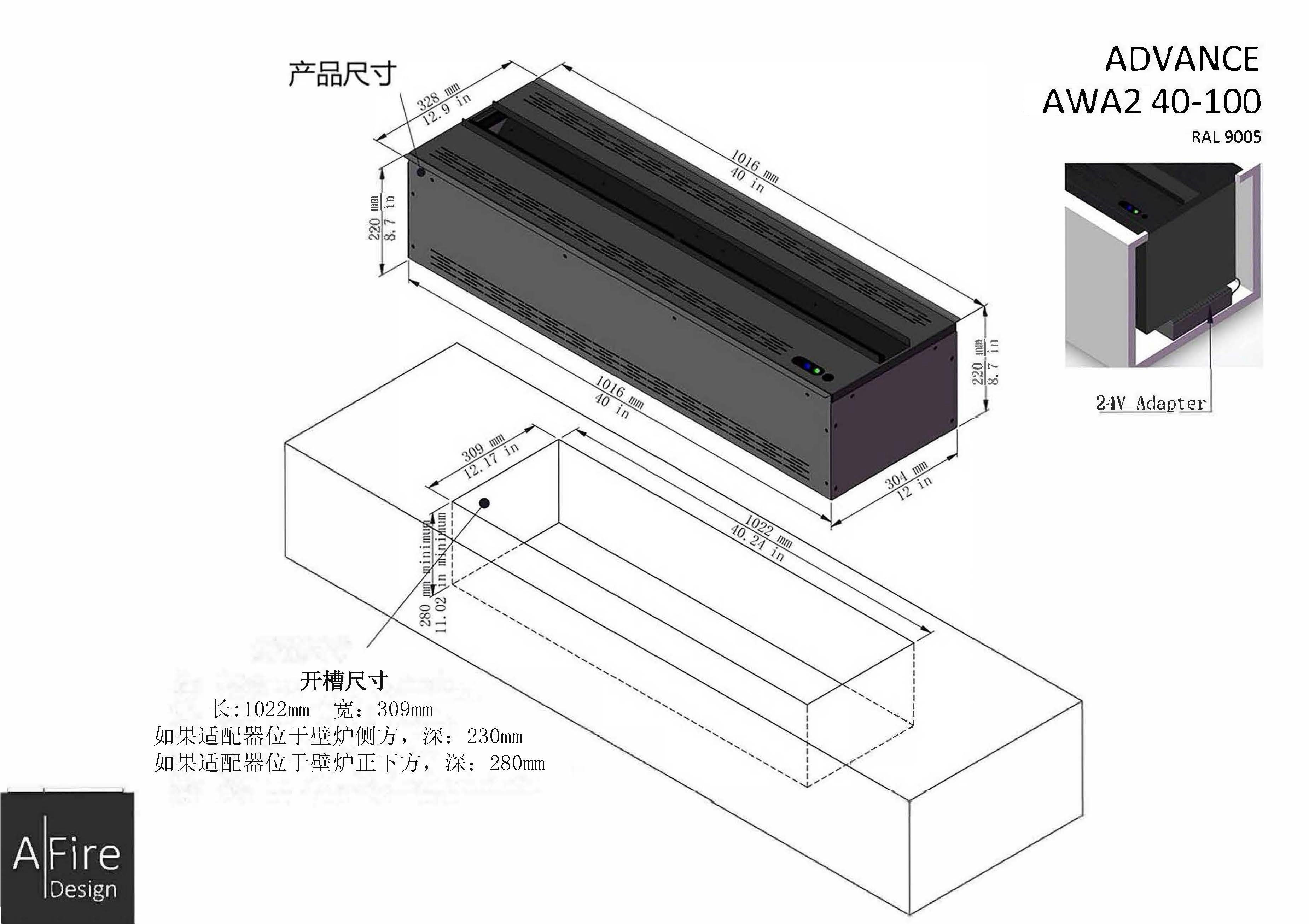 （图1）产品尺寸&开槽尺寸图